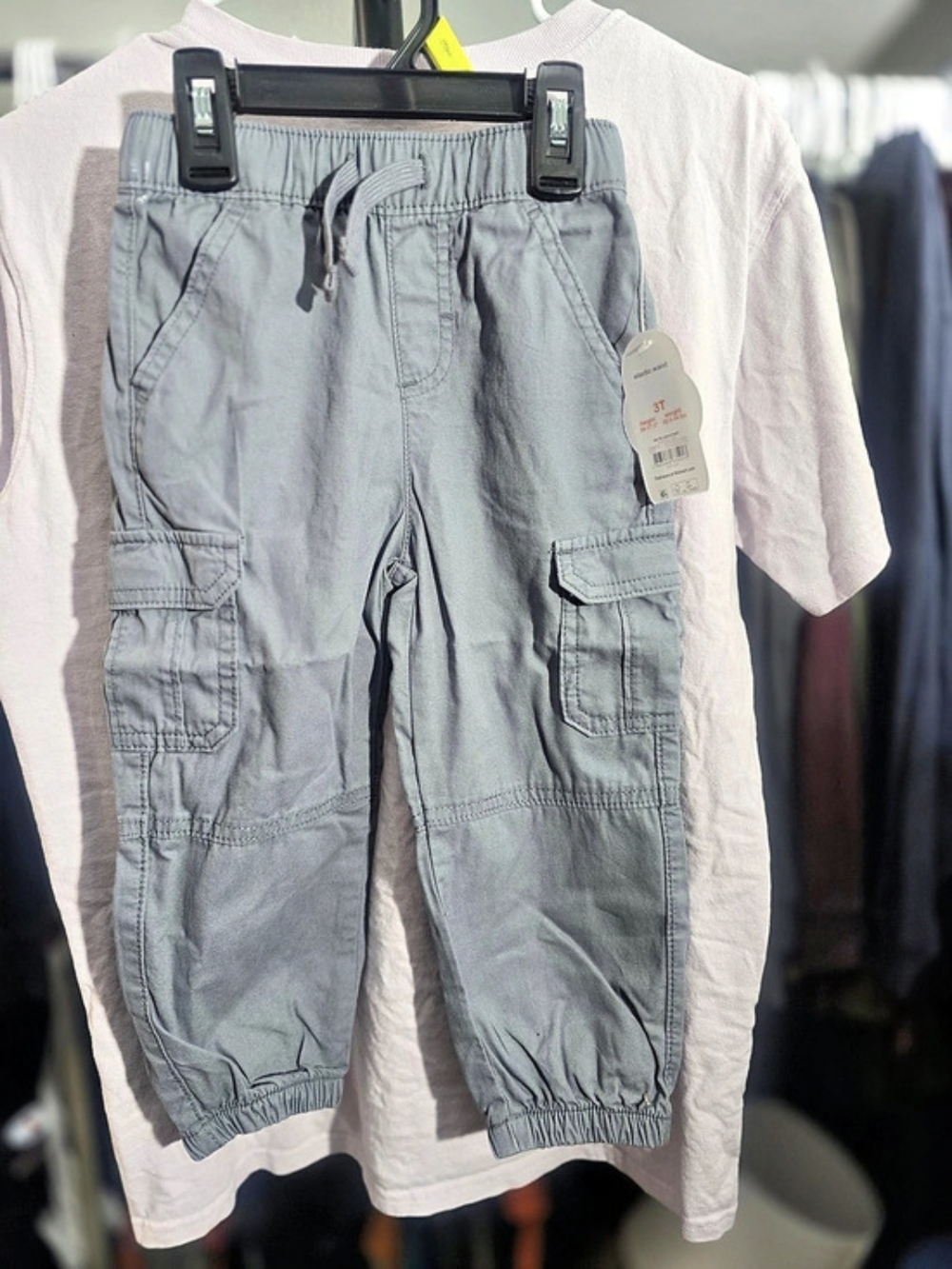 Cat & Jack Toddler Boys Baggy Cargo Pants Gray